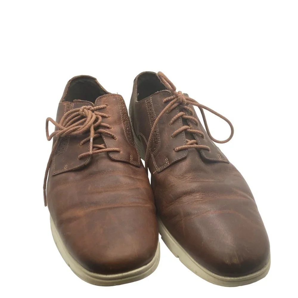 Timberland Franklin sensorflex comfort shoe brown oxford lace up sneaker 13